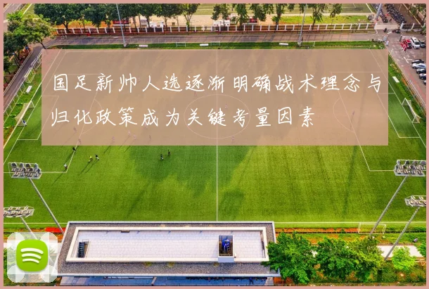 国足新帅人选逐渐明确战术理念与归化政策成为关键考量因素